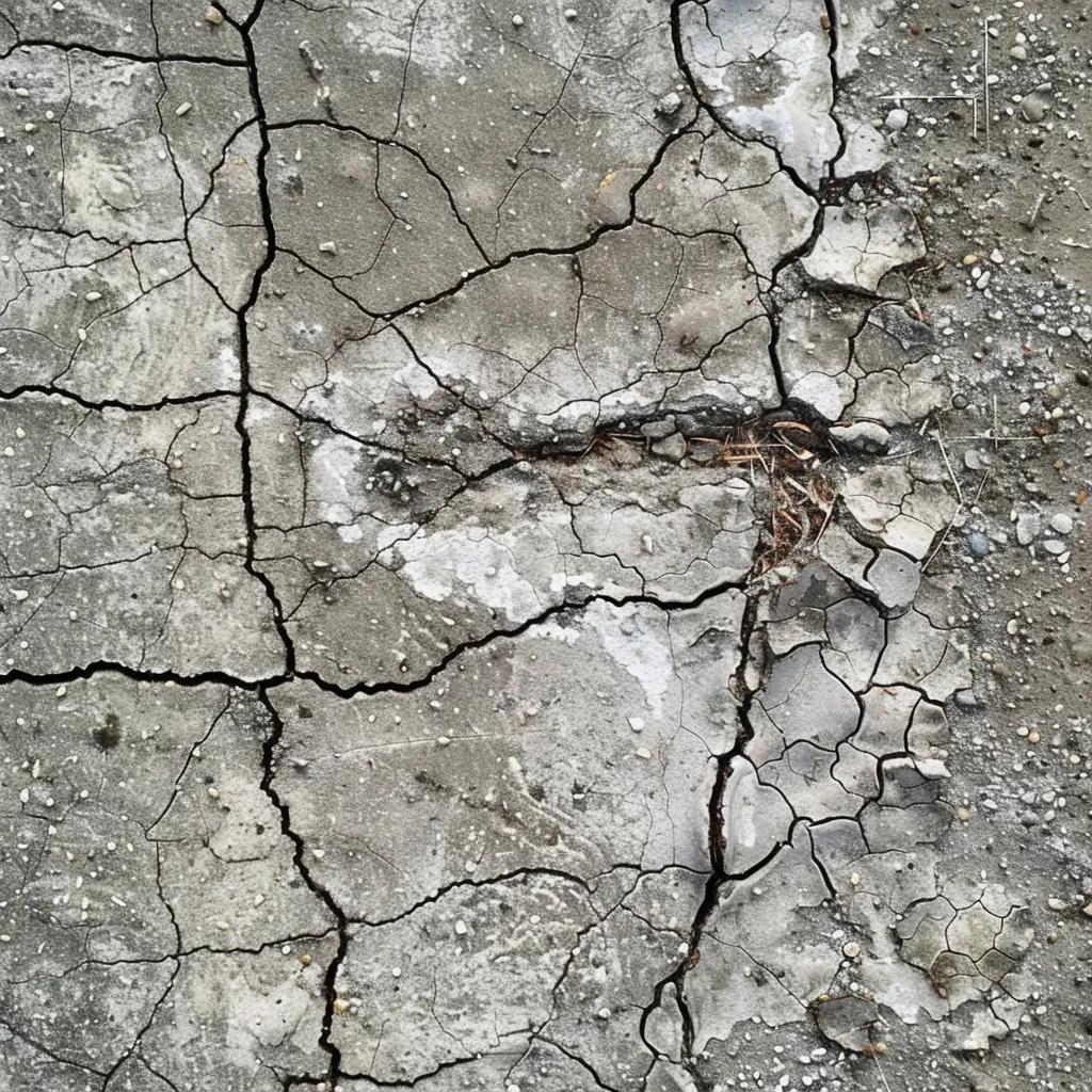 Concrete surface in Kelowna showing weather effects, emphasizing the need for appropriate sealers